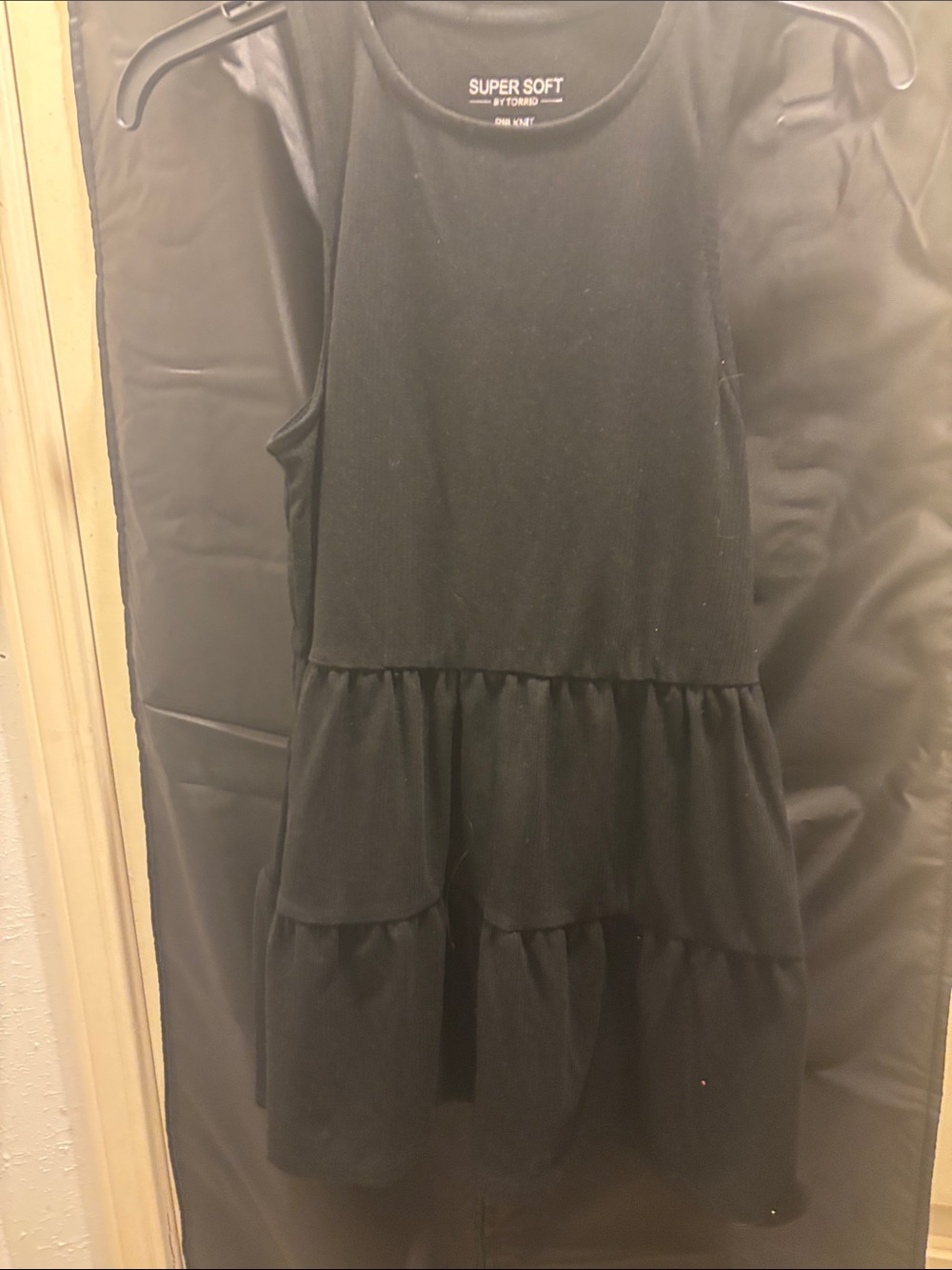 torrid Black Tiered Sleeveless Tunic